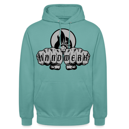Unisex Hoodie "Klimatechniker" Pastelltürkis Unisex Hoodie {{ color }}