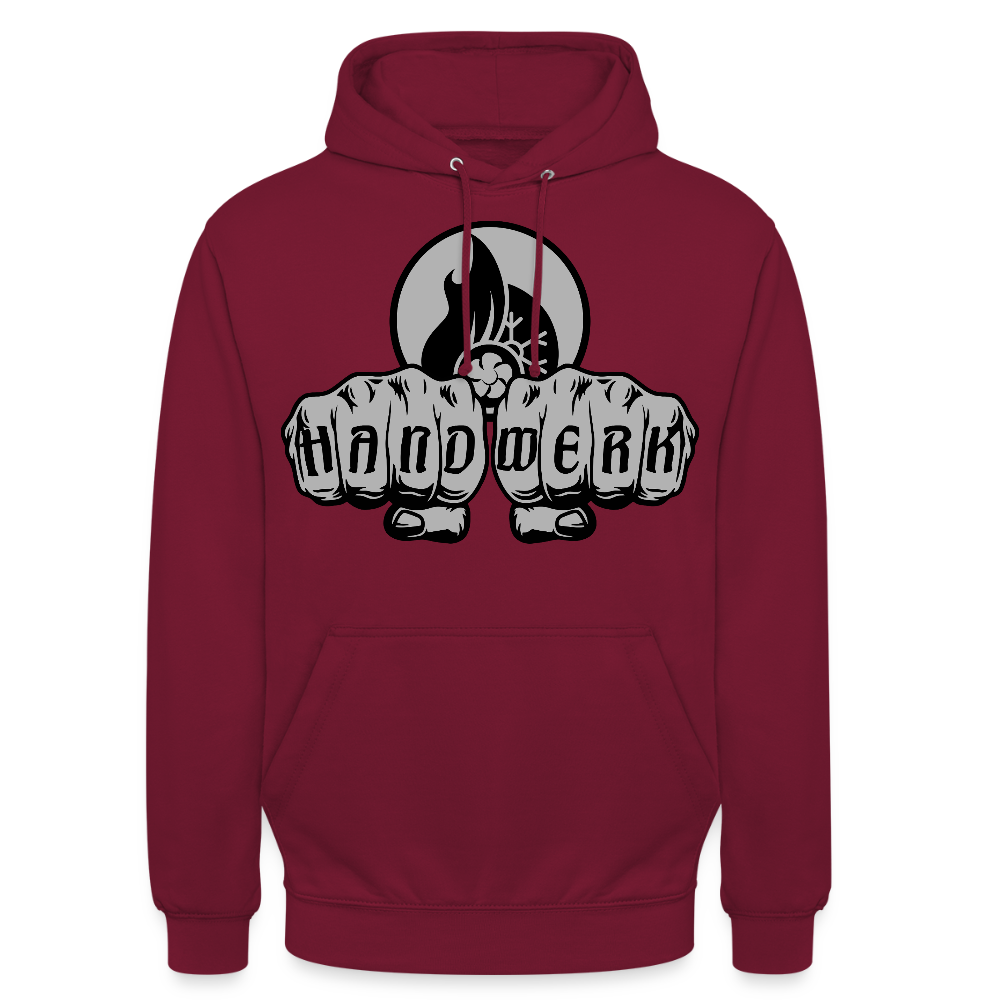 Unisex Hoodie "Klimatechniker" Bordeaux Unisex Hoodie {{ color }}