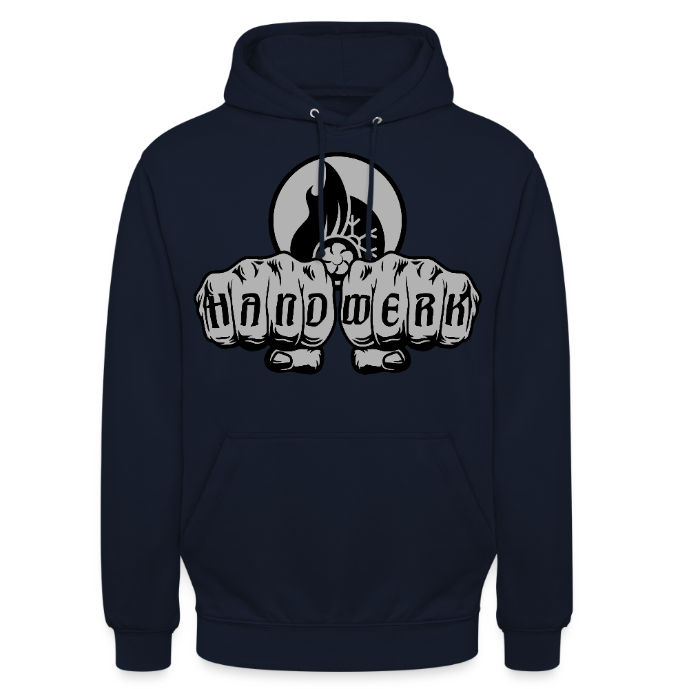 Unisex Hoodie "Klimatechniker" Navy Unisex Hoodie {{ color }}