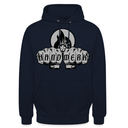 Unisex Hoodie "Klimatechniker" Navy Unisex Hoodie {{ color }}