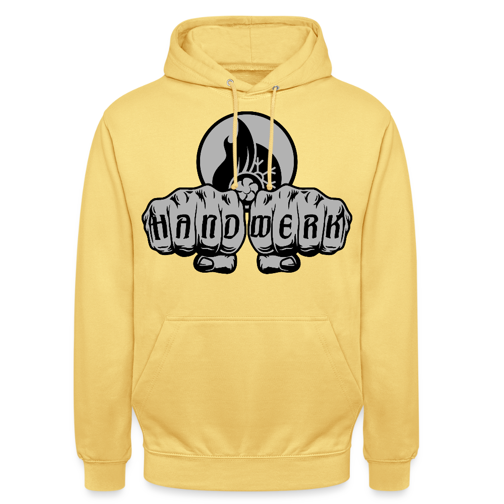 Unisex Hoodie "Klimatechniker" Zitronengelb Unisex Hoodie {{ color }}
