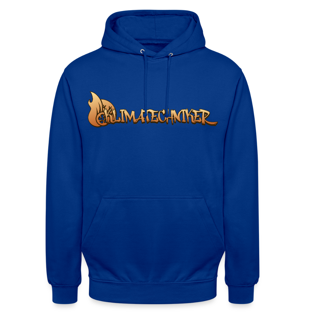 Unisex Hoodie"Klimatechniker" Royalblau Unisex Hoodie {{ color }}