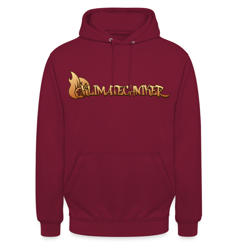 Unisex Hoodie"Klimatechniker" Bordeaux Unisex Hoodie {{ color }}