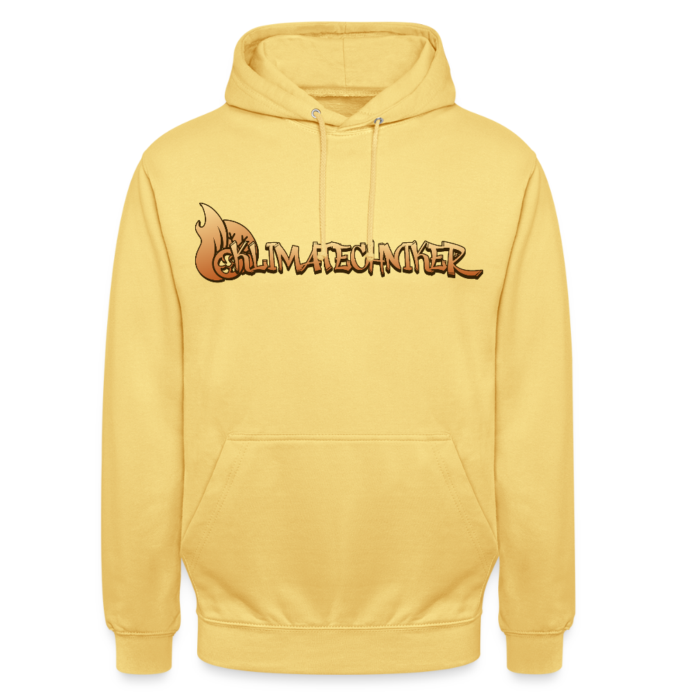 Unisex Hoodie"Klimatechniker" Zitronengelb Unisex Hoodie {{ color }}
