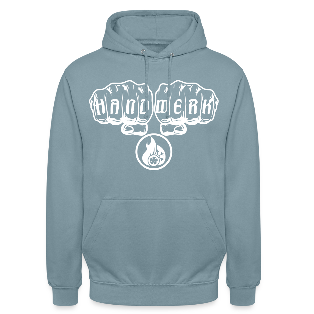 Unisex Hoodie"Klimatechniker" Nebelblau Unisex Hoodie {{ color }}