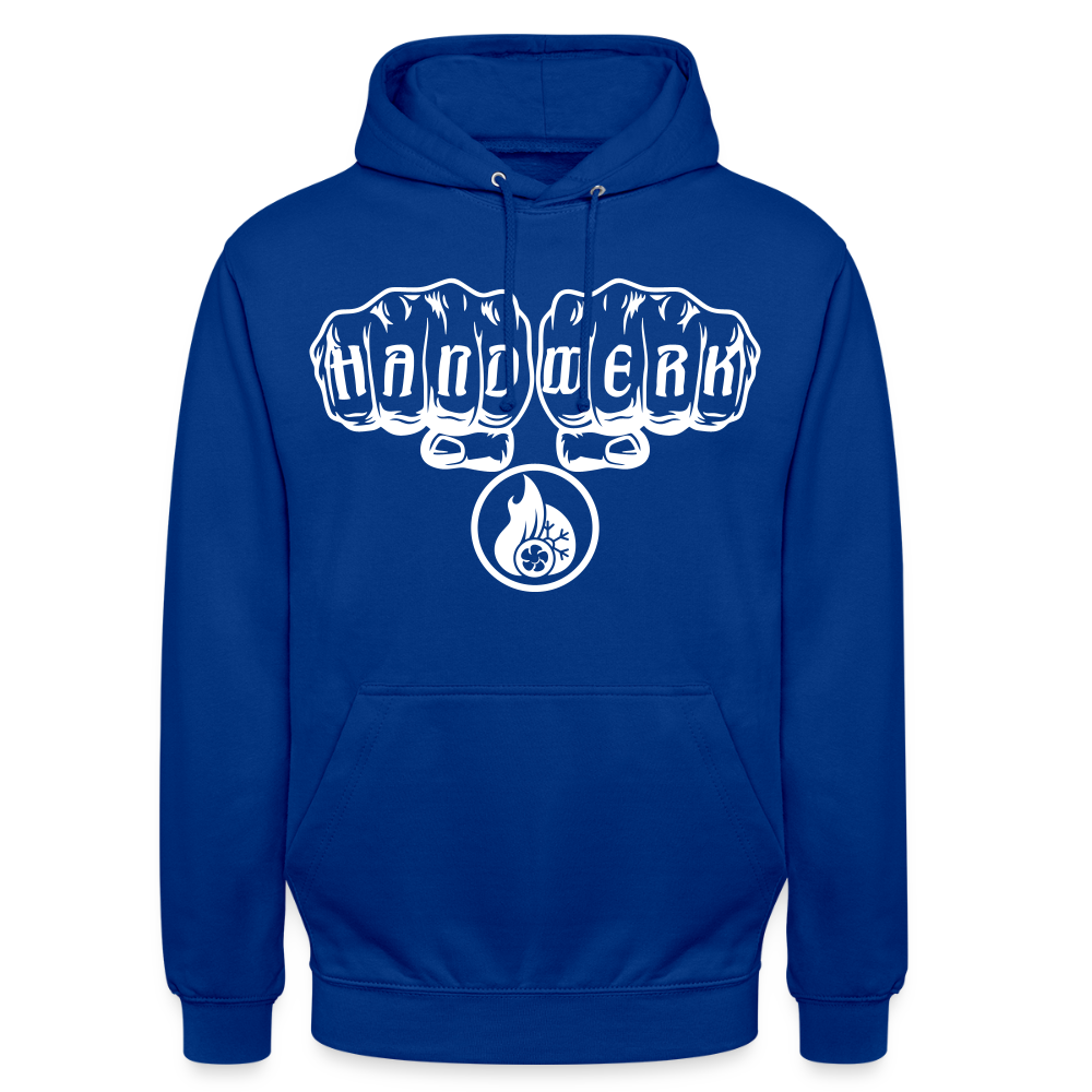 Unisex Hoodie"Klimatechniker" Royalblau Unisex Hoodie {{ color }}