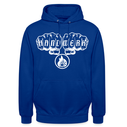 Unisex Hoodie"Klimatechniker" Royalblau Unisex Hoodie {{ color }}