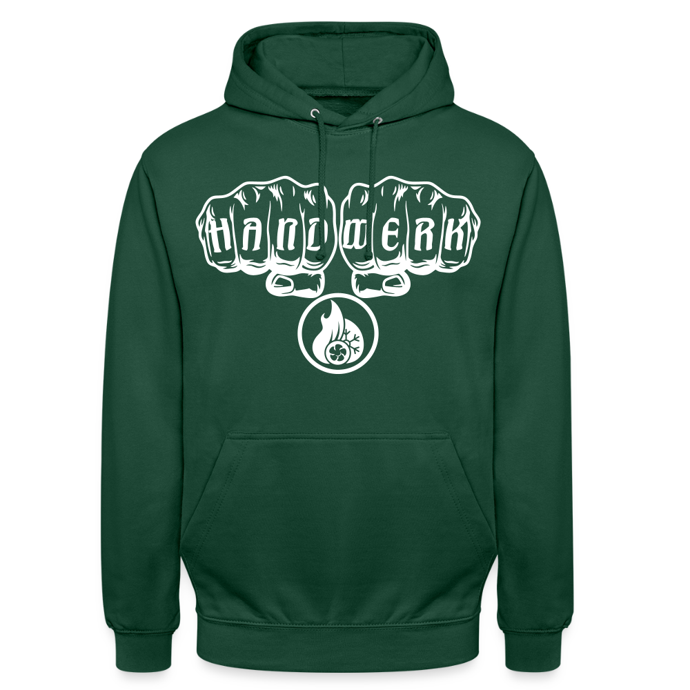 Unisex Hoodie"Klimatechniker" Flaschengrün Unisex Hoodie {{ color }}