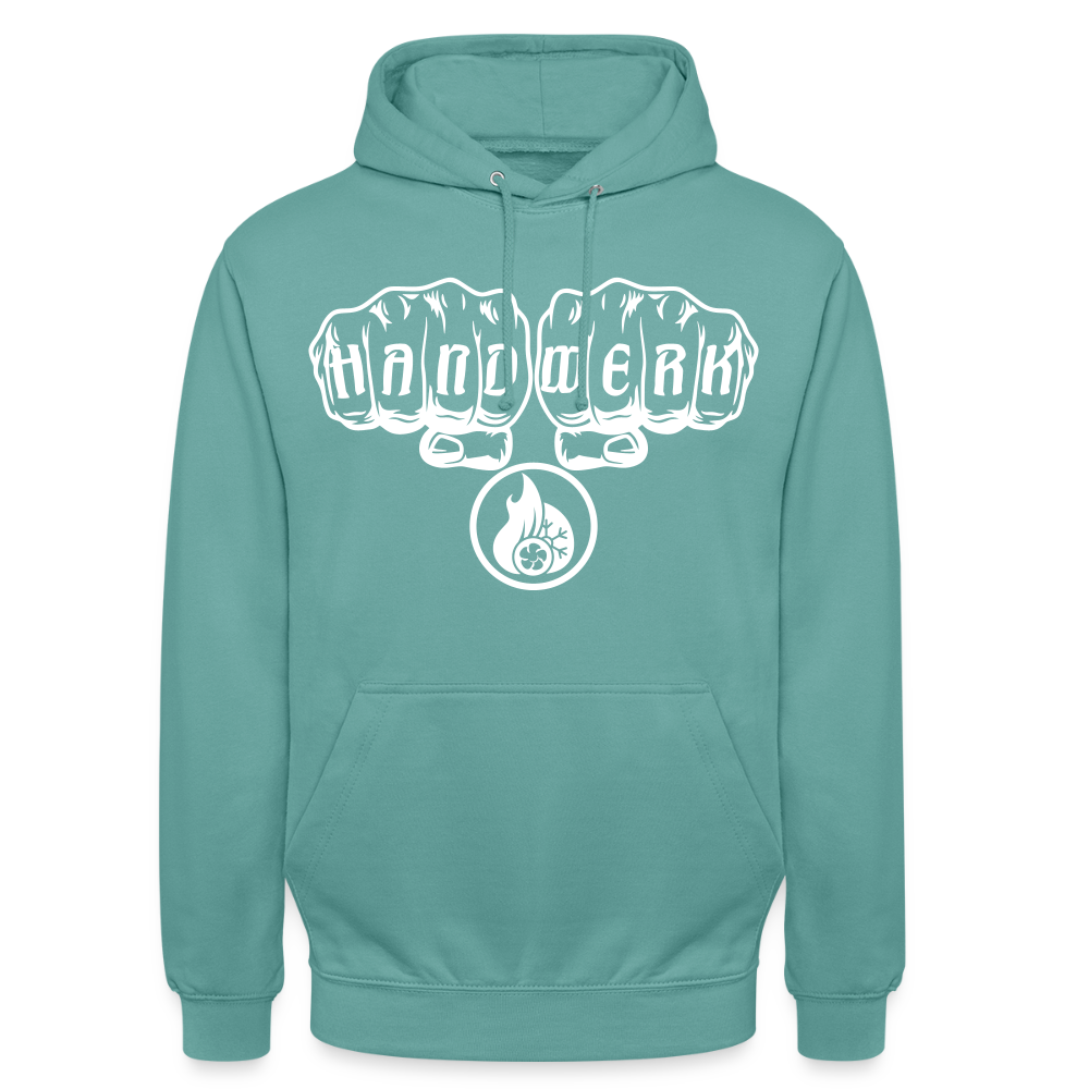 Unisex Hoodie"Klimatechniker" Pastelltürkis Unisex Hoodie {{ color }}