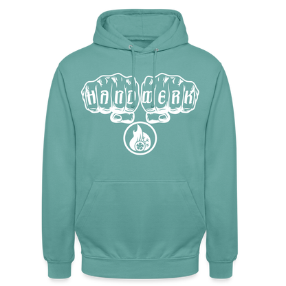 Unisex Hoodie"Klimatechniker" Pastelltürkis Unisex Hoodie {{ color }}