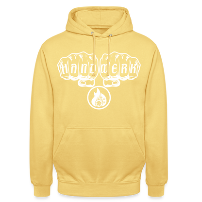 Unisex Hoodie"Klimatechniker" Zitronengelb Unisex Hoodie {{ color }}