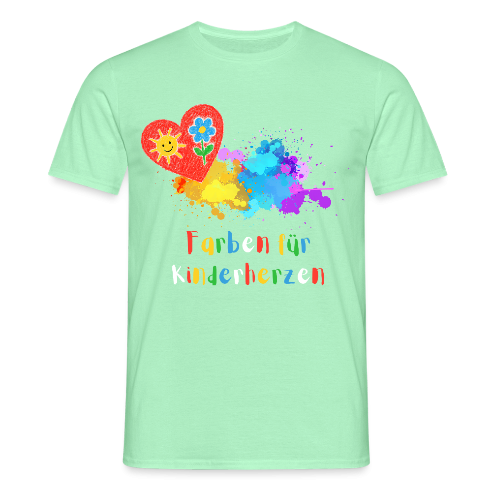 Unisex T-Shirt "Farben für Kinderherzen" Mintgrün Männer T-Shirt {{ color }}
