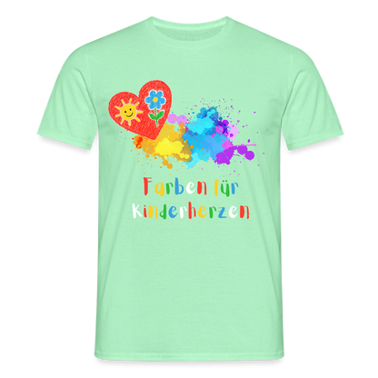 Unisex T-Shirt "Farben für Kinderherzen" Mintgrün Männer T-Shirt {{ color }}