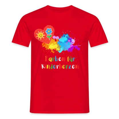 Unisex T-Shirt "Farben für Kinderherzen" Rot Männer T-Shirt {{ color }}