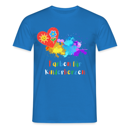 Unisex T-Shirt "Farben für Kinderherzen" Royalblau Männer T-Shirt {{ color }}
