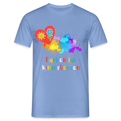 Unisex T-Shirt "Farben für Kinderherzen" carolina blue Männer T-Shirt {{ color }}