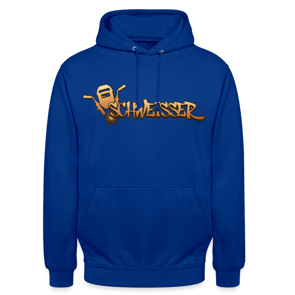 Unisex Hoodie "Schweisser" Royalblau Unisex Hoodie {{ color }}
