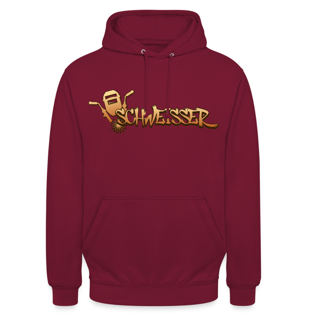 Unisex Hoodie "Schweisser" Bordeaux Unisex Hoodie {{ color }}