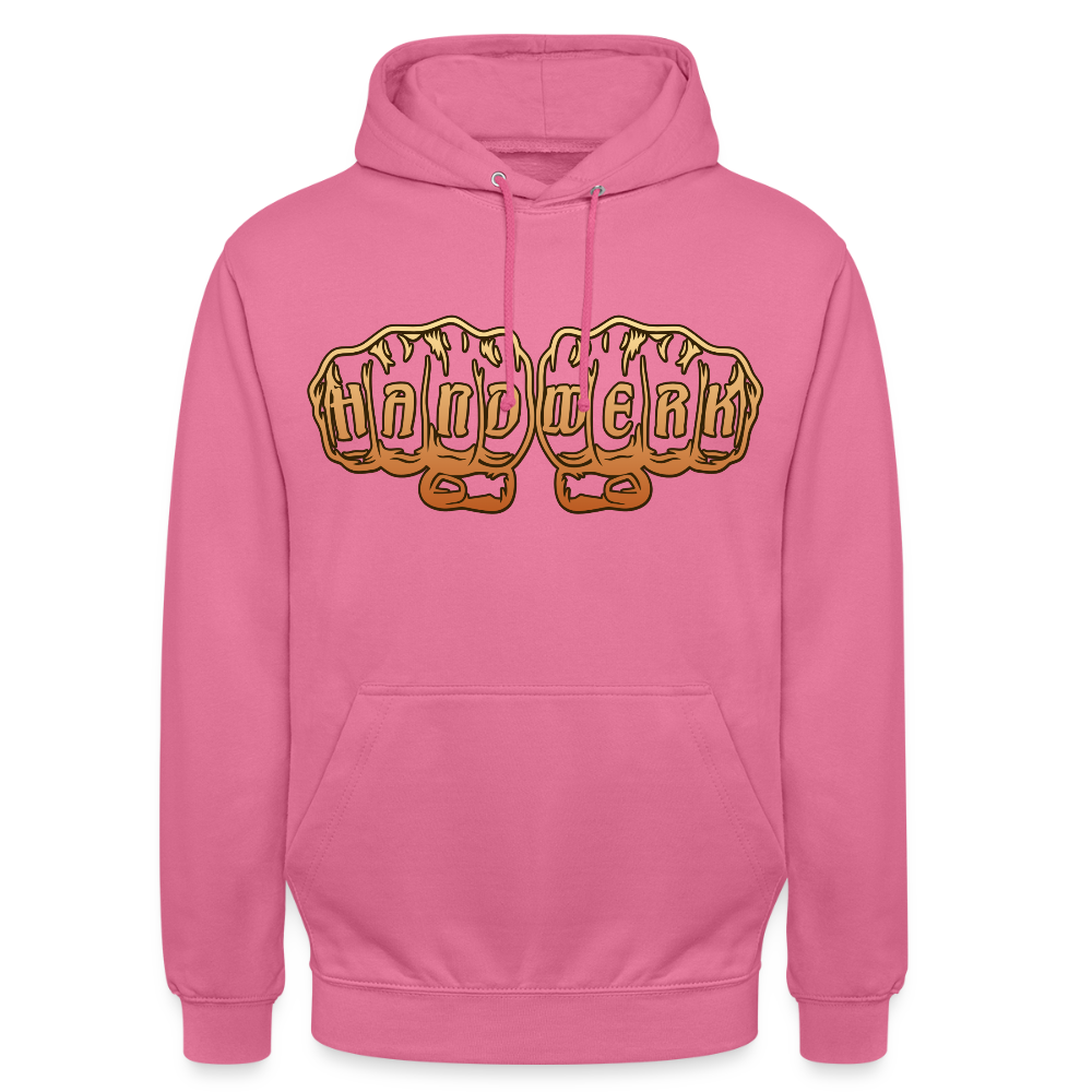 Unisex Hoodie "Handwerk" Pink Unisex Hoodie {{ color }}