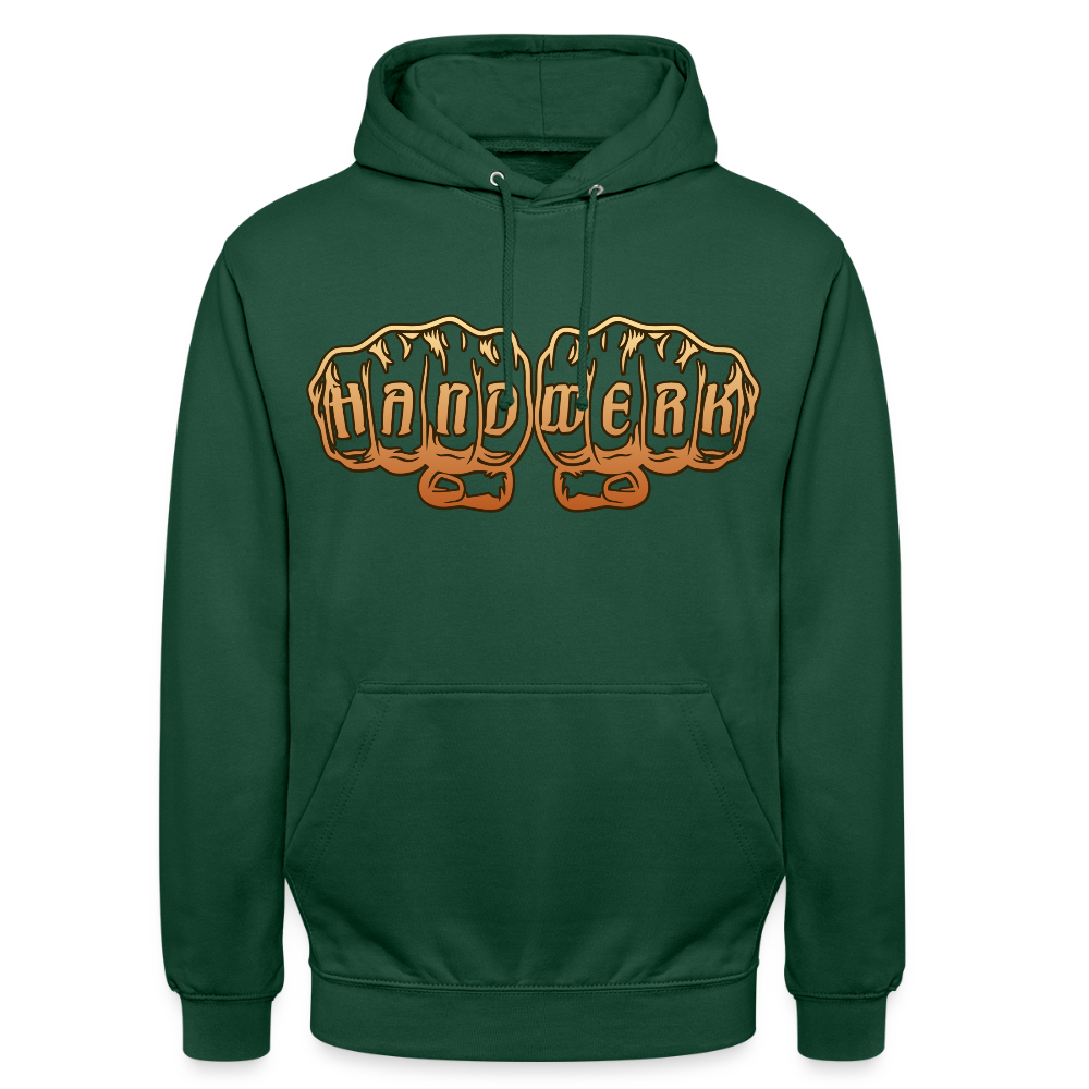Unisex Hoodie "Handwerk" Flaschengrün Unisex Hoodie {{ color }}