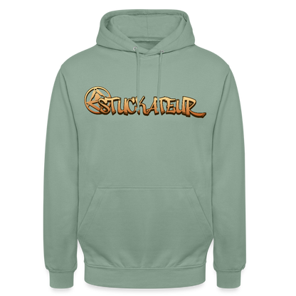 Unisex Hoodie "Stuckateur" Graugrün Unisex Hoodie {{ color }}