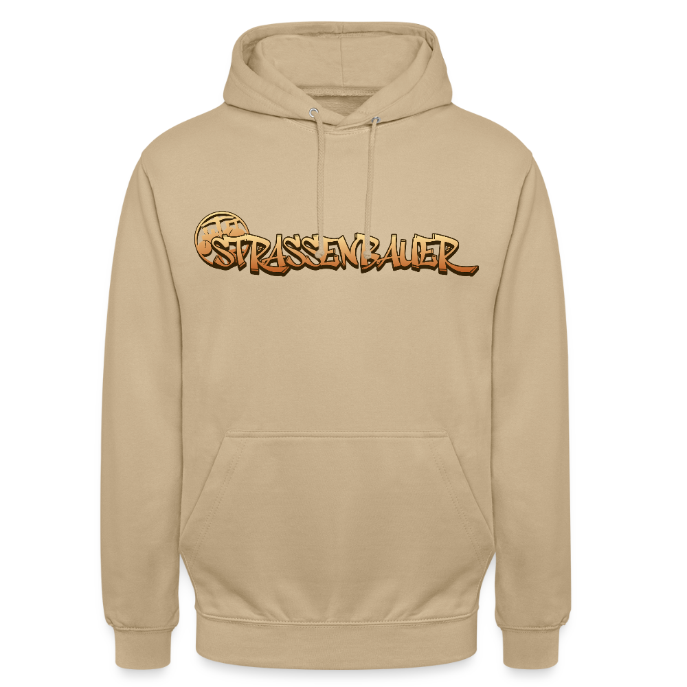Unisex Hoodie "Strassenbauer" Beige Unisex Hoodie {{ color }}