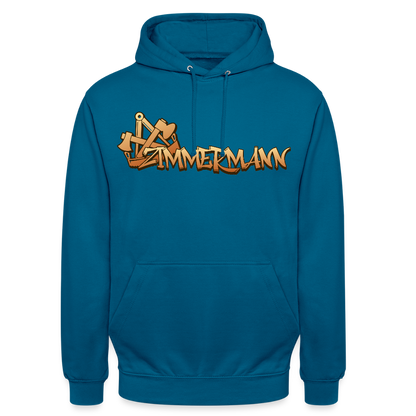 Unisex Hoodie "Zimmermann" Tiefseeblau Unisex Hoodie {{ color }}