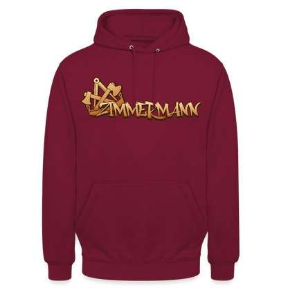Unisex Hoodie "Zimmermann" Bordeaux Unisex Hoodie {{ color }}