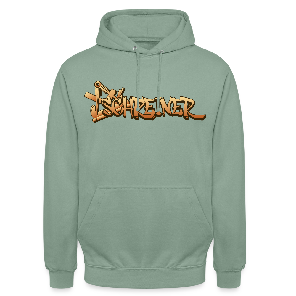 Unisex Hoodie "Schreiner" Graugrün Unisex Hoodie {{ color }}