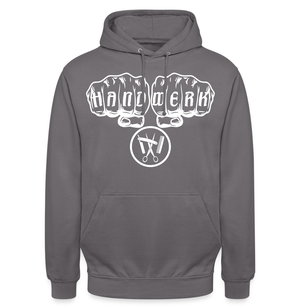 Unisex Hoodie "Friseur" Mittelgrau Unisex Hoodie {{ color }}