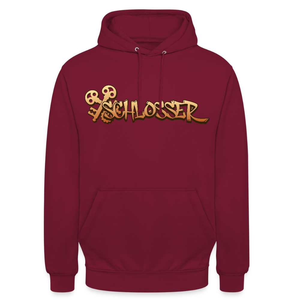 Unisex Hoodie "Schlosser" Bordeaux Unisex Hoodie {{ color }}