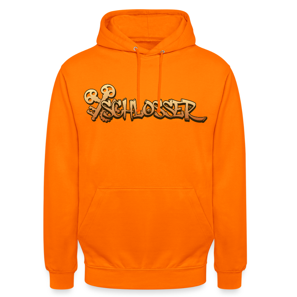 Unisex Hoodie "Schlosser" Orange Unisex Hoodie {{ color }}