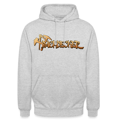 Unisex Hoodie "Dachdecker" Hellgrau meliert Unisex Hoodie {{ color }}