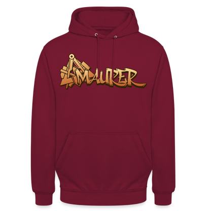 Unisex Hoodie "Maurer" Bordeaux Unisex Hoodie {{ color }}