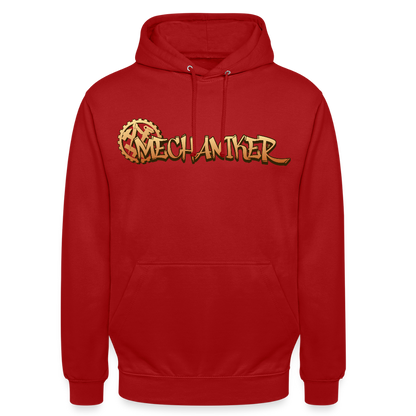 Unisex Hoodie "Mechaniker" Rot Unisex Hoodie {{ color }}