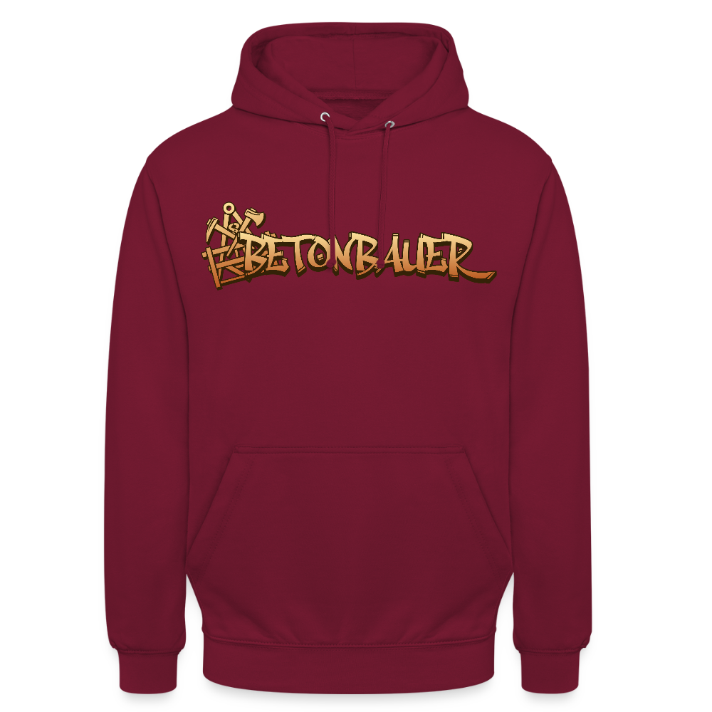 Unisex Hoodie "Betonbauer" Bordeaux Unisex Hoodie {{ color }}