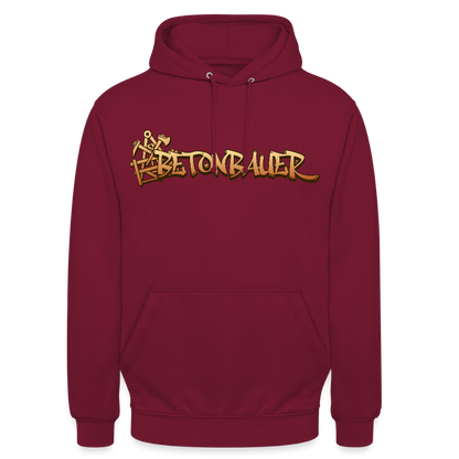 Unisex Hoodie "Betonbauer" Bordeaux Unisex Hoodie {{ color }}