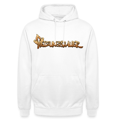 Unisex Hoodie "Heizungsbauer" Weiß Unisex Hoodie {{ color }}