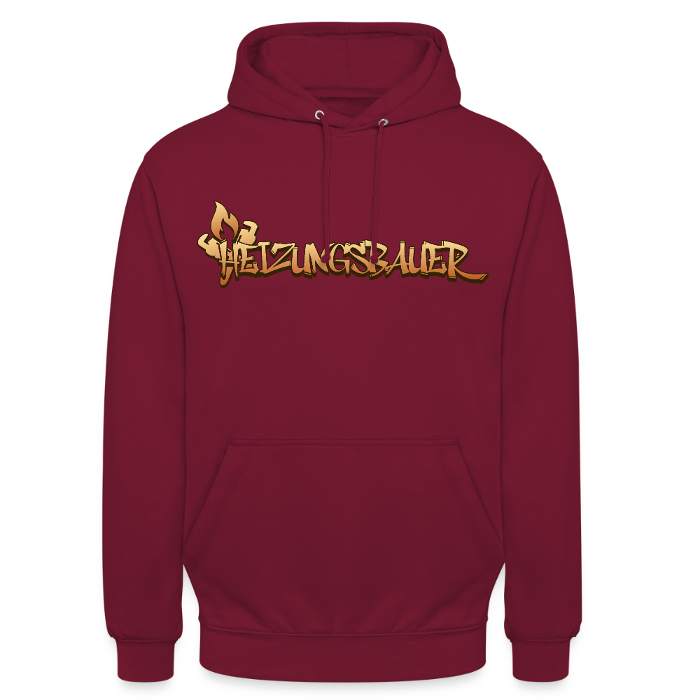 Unisex Hoodie "Heizungsbauer" Bordeaux Unisex Hoodie {{ color }}