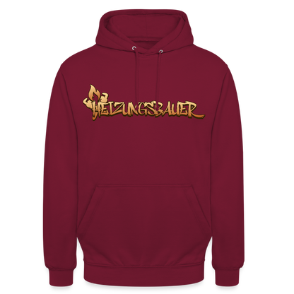 Unisex Hoodie "Heizungsbauer" Bordeaux Unisex Hoodie {{ color }}