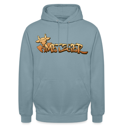 Unisex Hoodie "Metzger" Nebelblau Unisex Hoodie {{ color }}