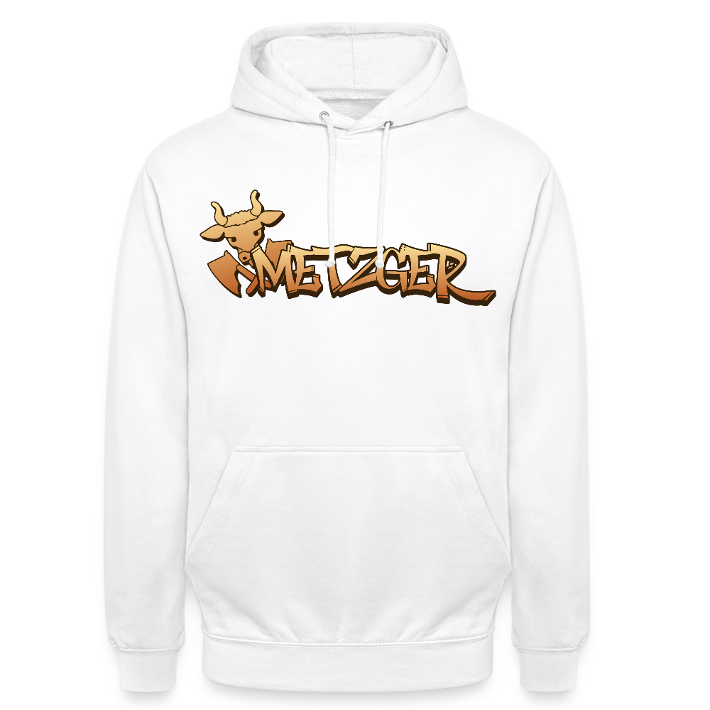 Unisex Hoodie "Metzger" Weiß Unisex Hoodie {{ color }}