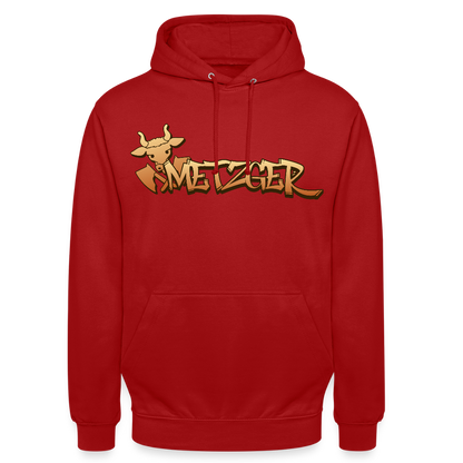 Unisex Hoodie "Metzger" Rot Unisex Hoodie {{ color }}