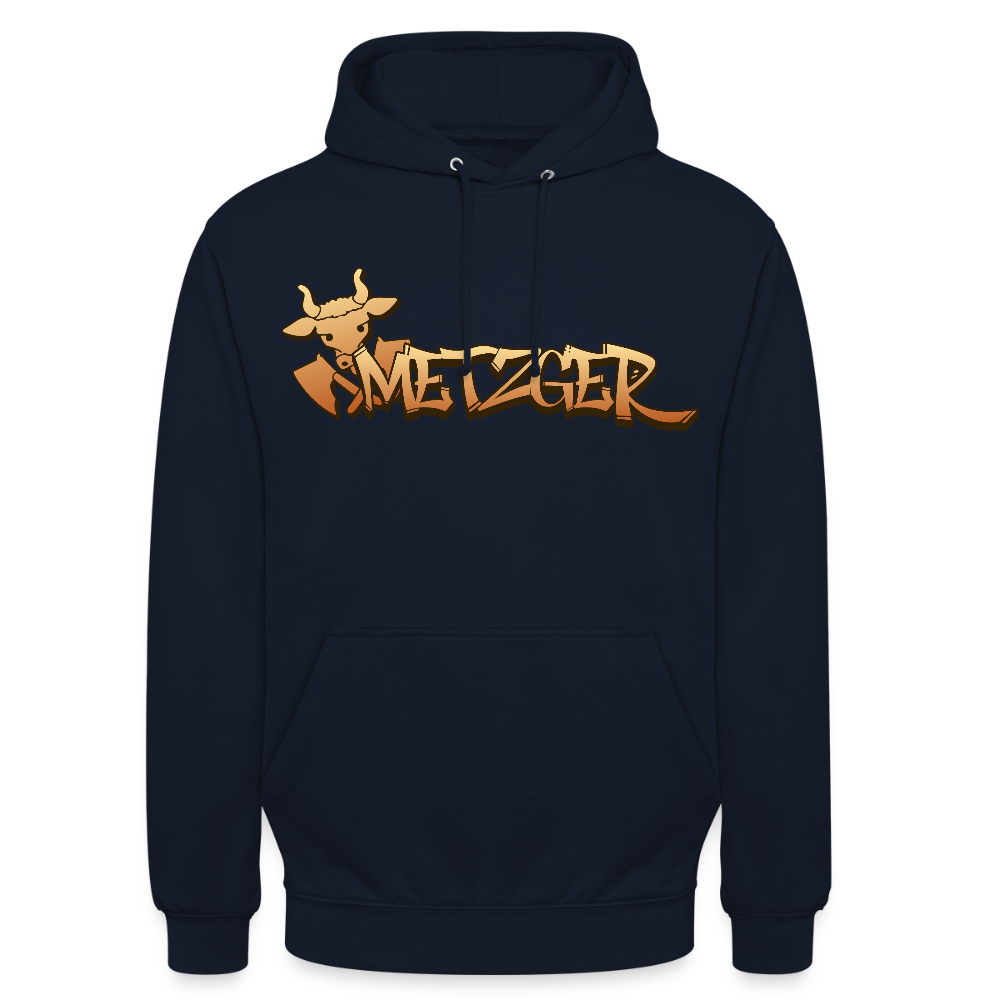 Unisex Hoodie "Metzger" Navy Unisex Hoodie {{ color }}