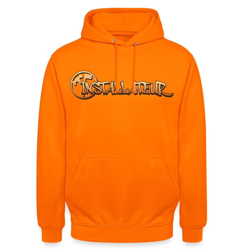 Unisex Hoodie "Installateur" Orange Unisex Hoodie {{ color }}