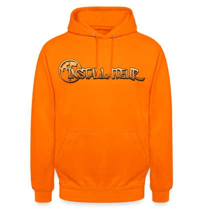 Unisex Hoodie "Installateur" Orange Unisex Hoodie {{ color }}