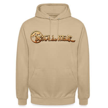 Unisex Hoodie "Installateur" Beige Unisex Hoodie {{ color }}