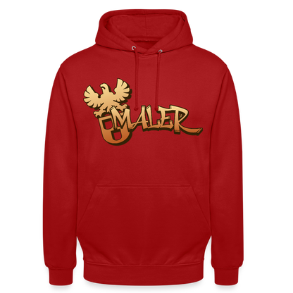 Unisex Hoodie "Maler" Rot Unisex Hoodie {{ color }}