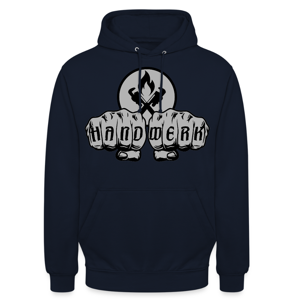 Unisex Hoodie "Heizungsbauer" Navy Unisex Hoodie {{ color }}