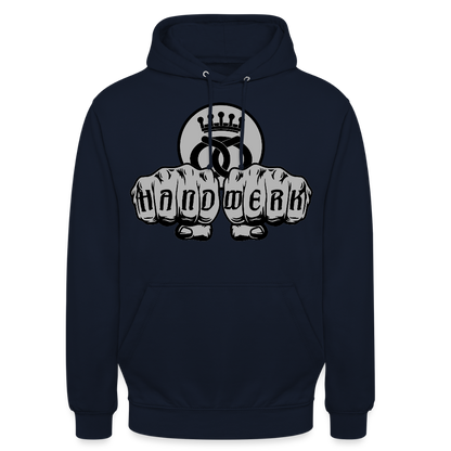 Unisex Hoodie "Bäcker" Navy Unisex Hoodie {{ color }}